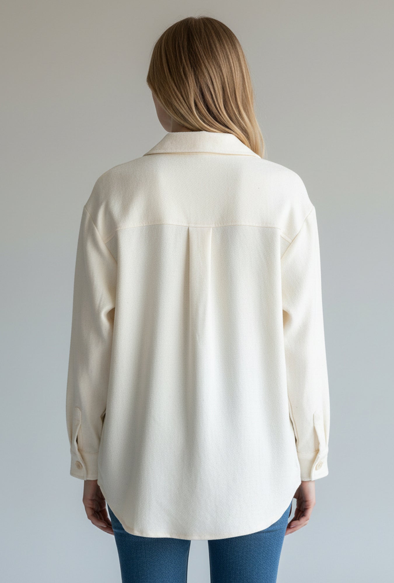 Oversized Hemp-Linen Shirt Jacket