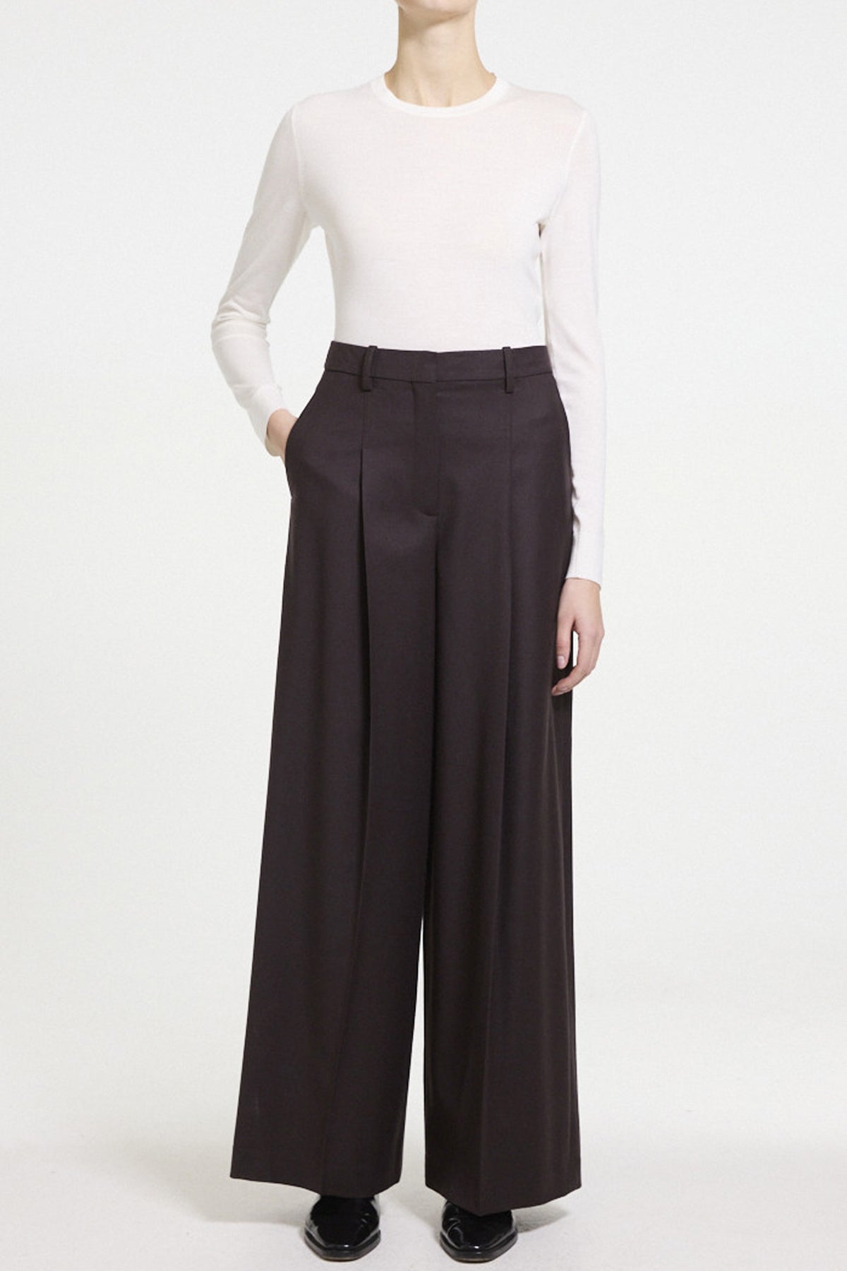 Oversized Wide Pleated Trousers