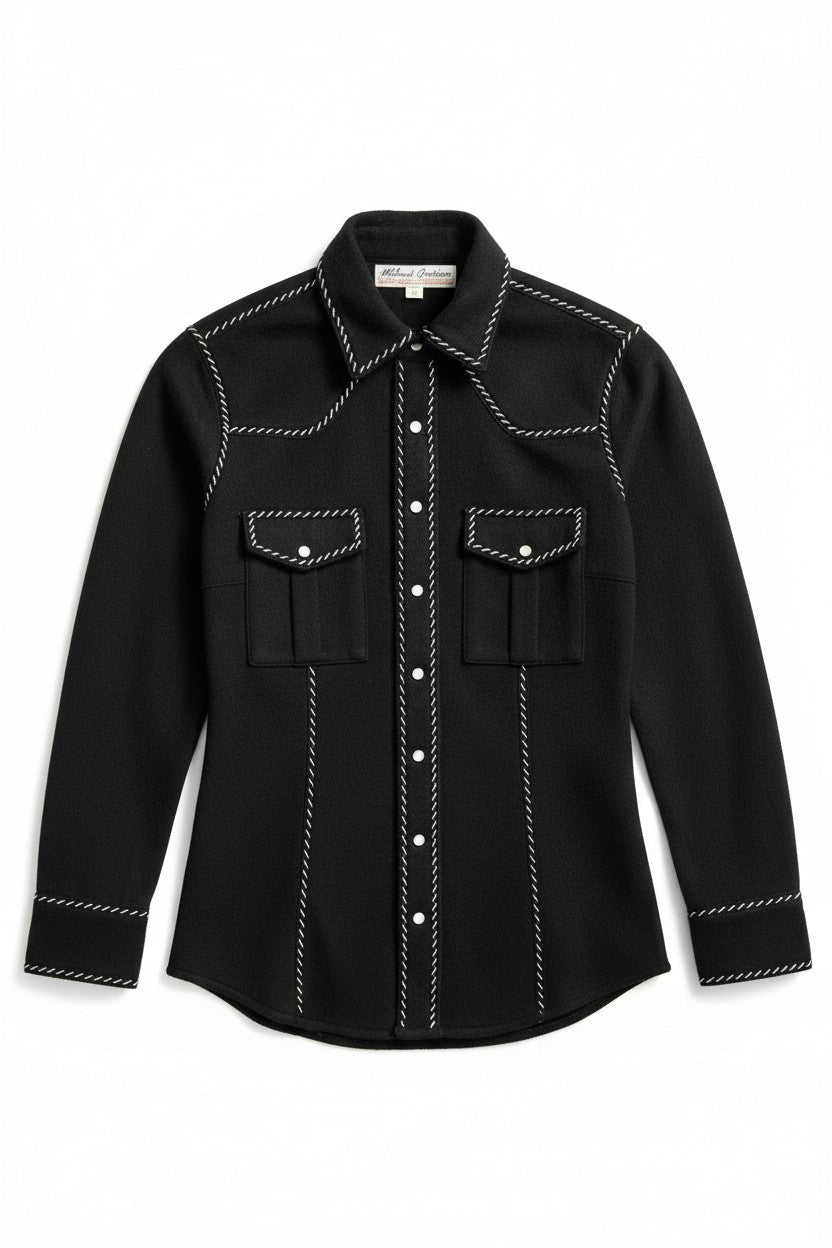 Overstitched Snap Shirt