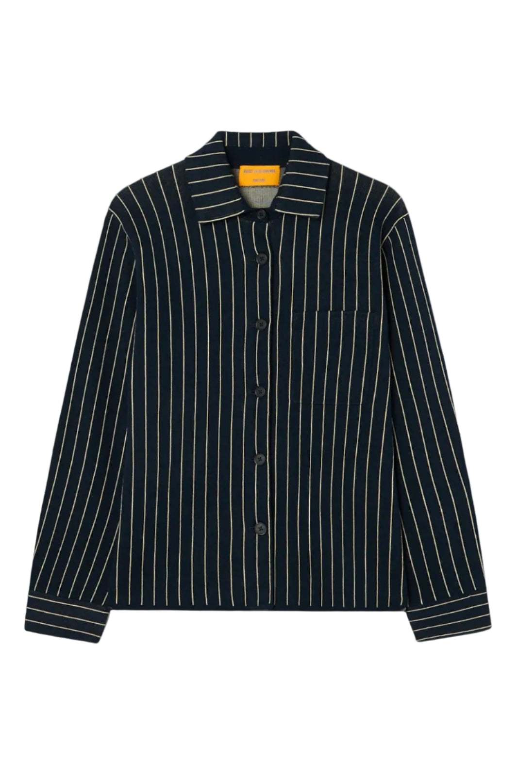 Pinstripe Work Shirt - Navy/Butter - ghost