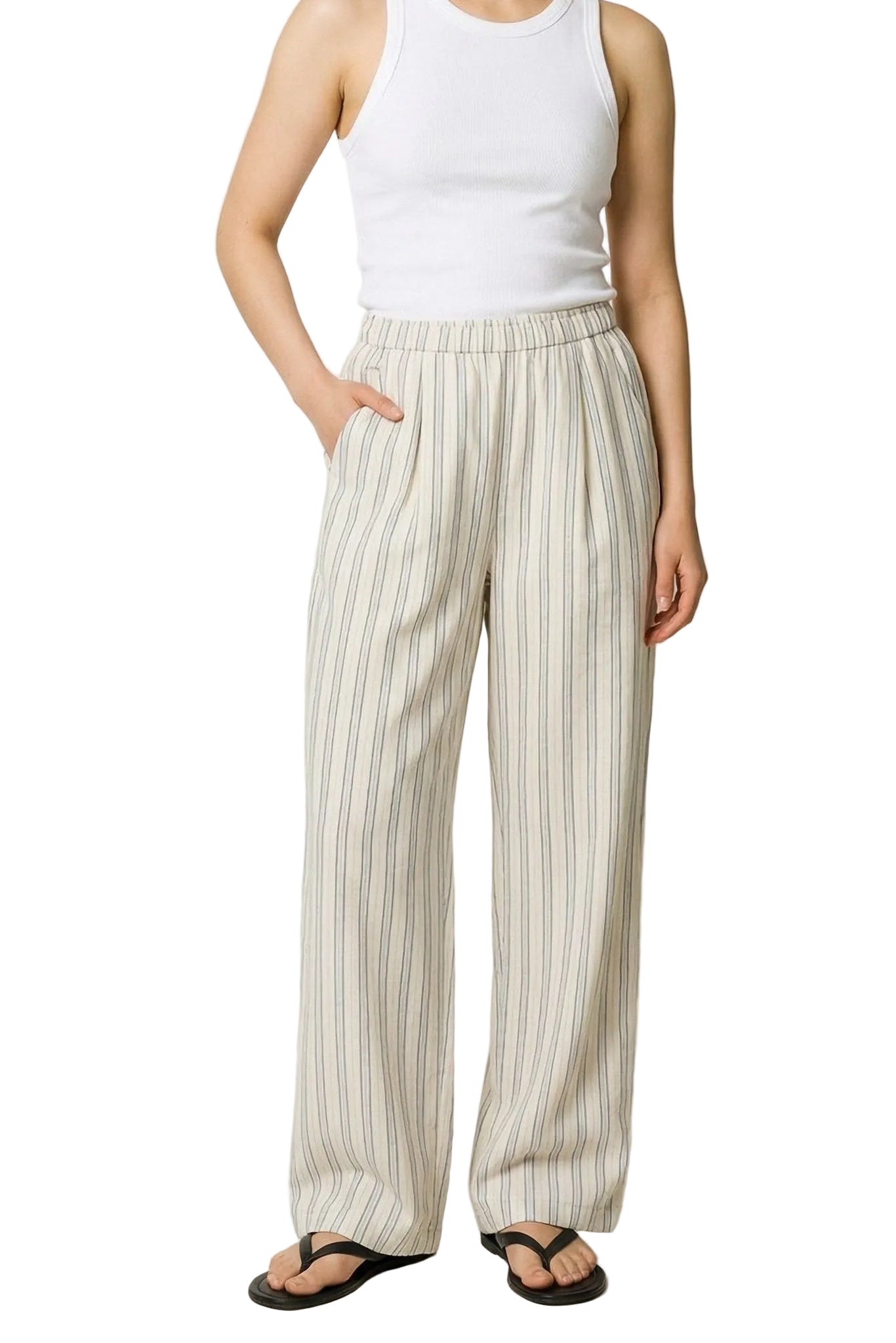 Pinstriped Pants