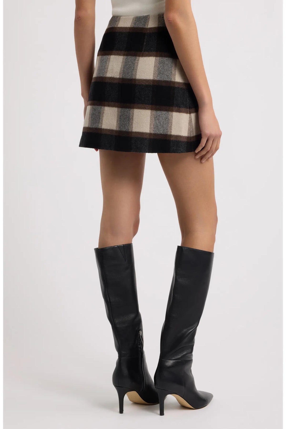 Plaid Check Mini Skirt