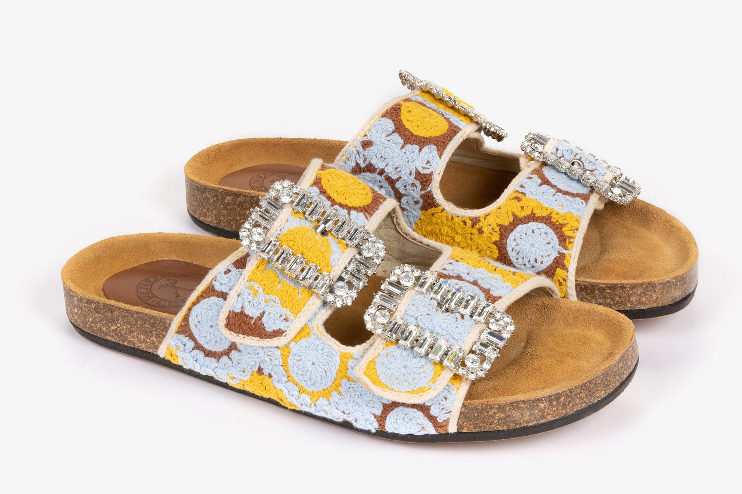 Pool Diamante Crochet Slide
