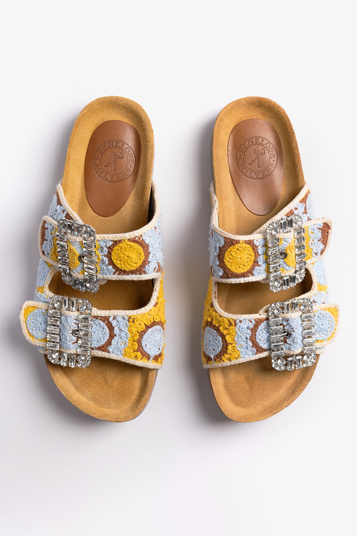 Pool Diamante Crochet Slide