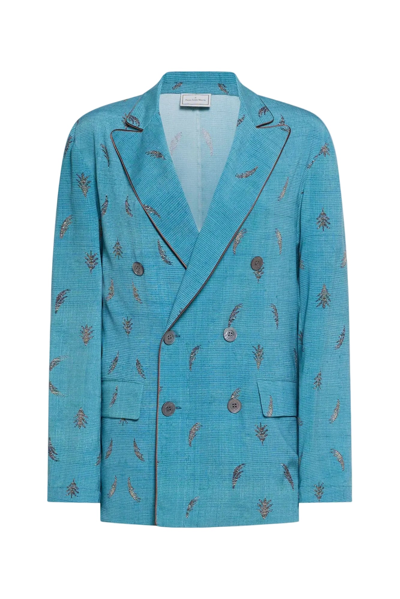 Printed Double Breasted Blazer
