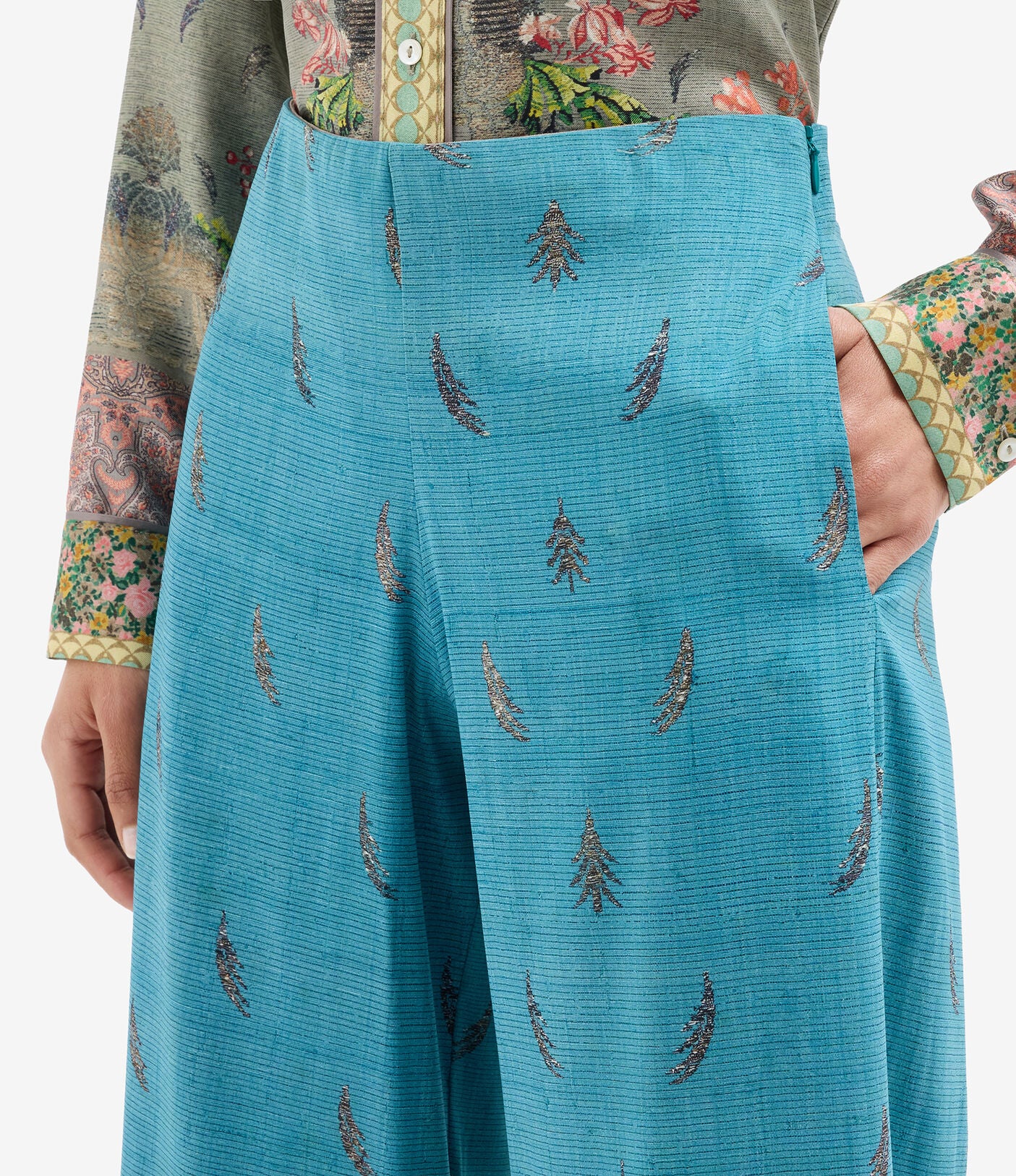 Printed Pull On Trouser
