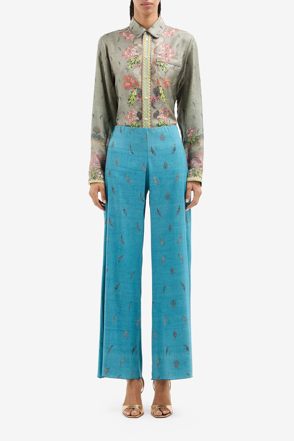 Printed Pull On Trouser