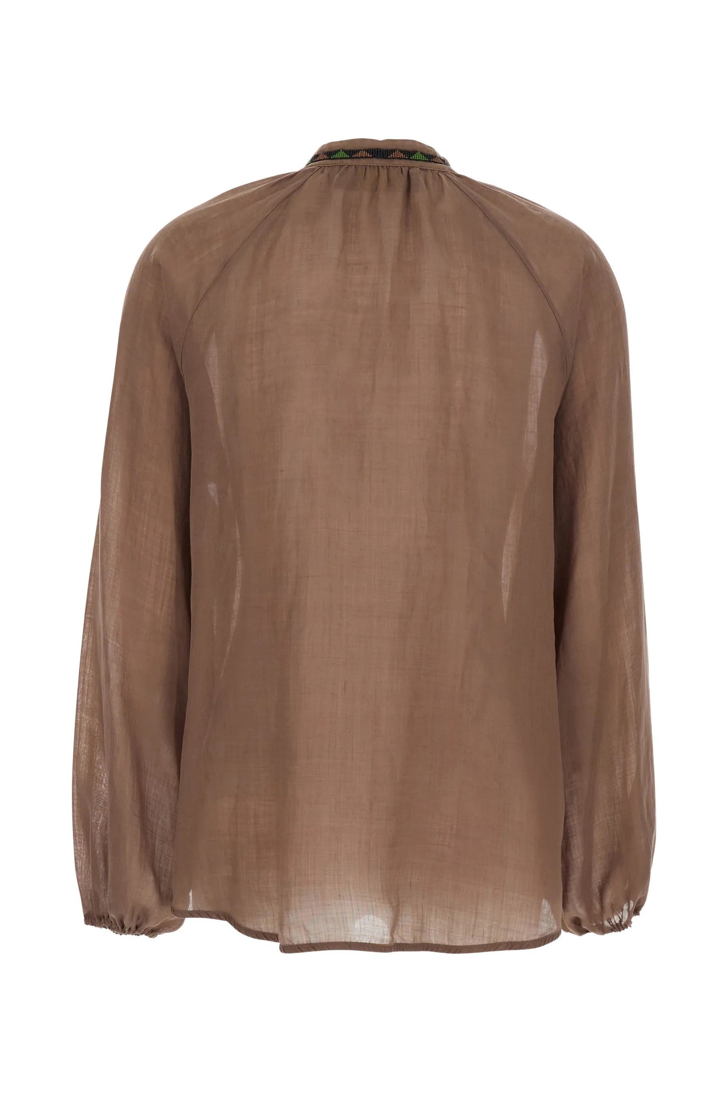 Ramie Shirt with Beads