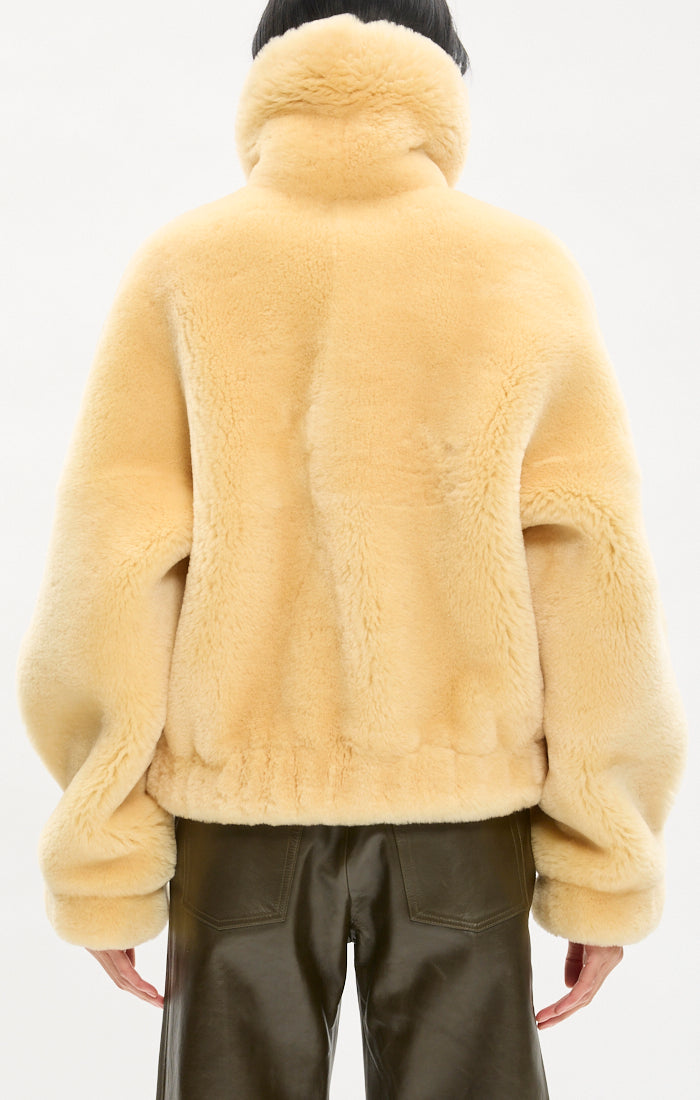 Reversible Shearling Bomber Jacket