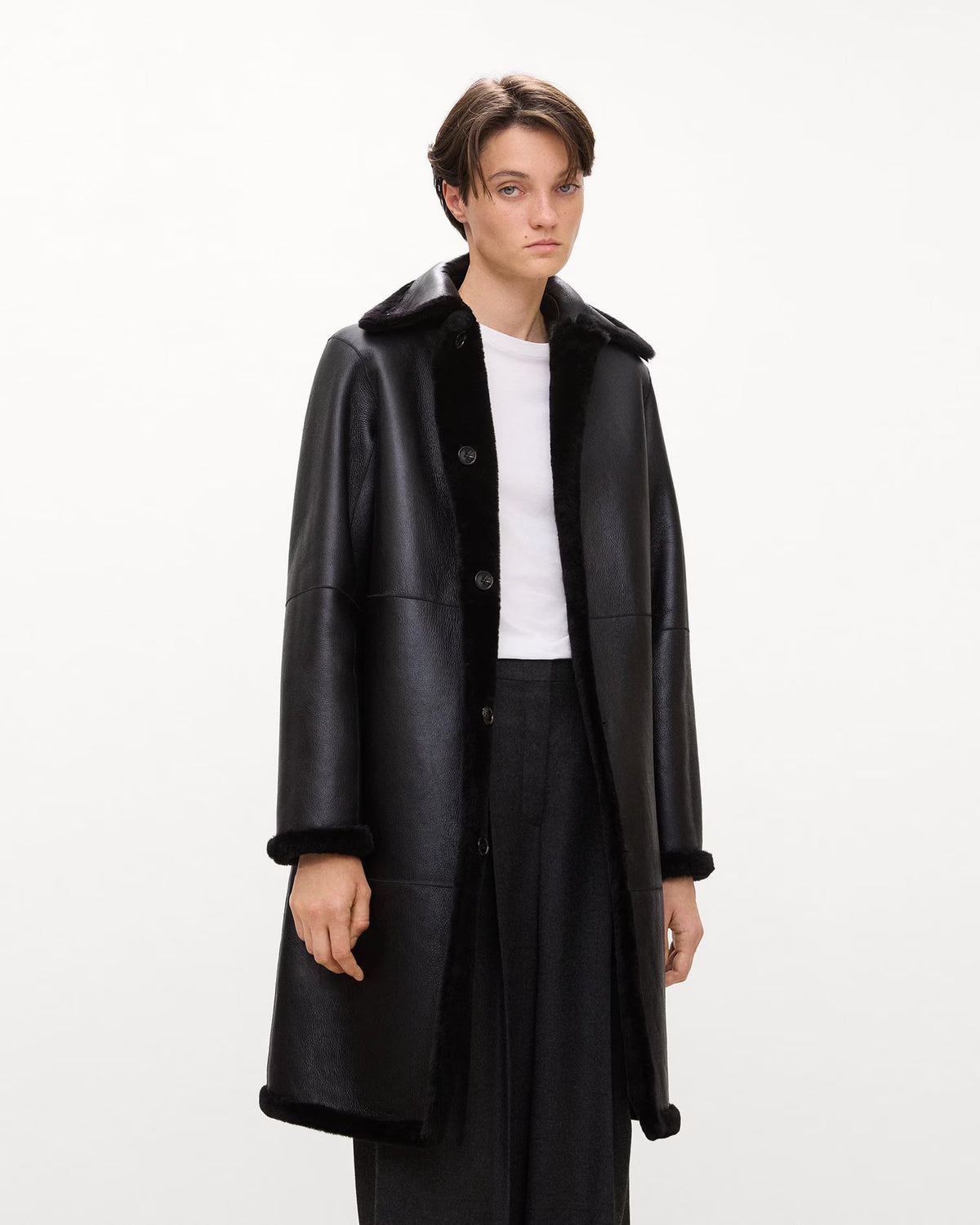 Reversible Shearling Trench