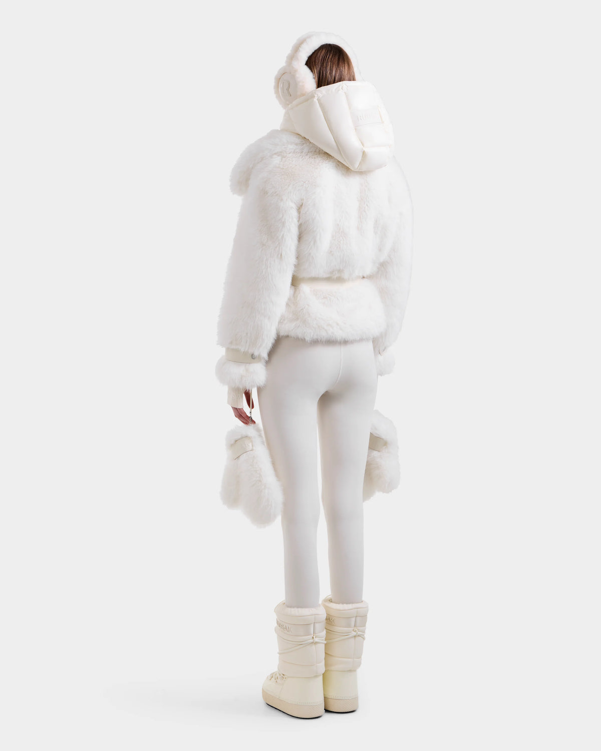 Chloe Faux Fur Coat with Removable Dickie