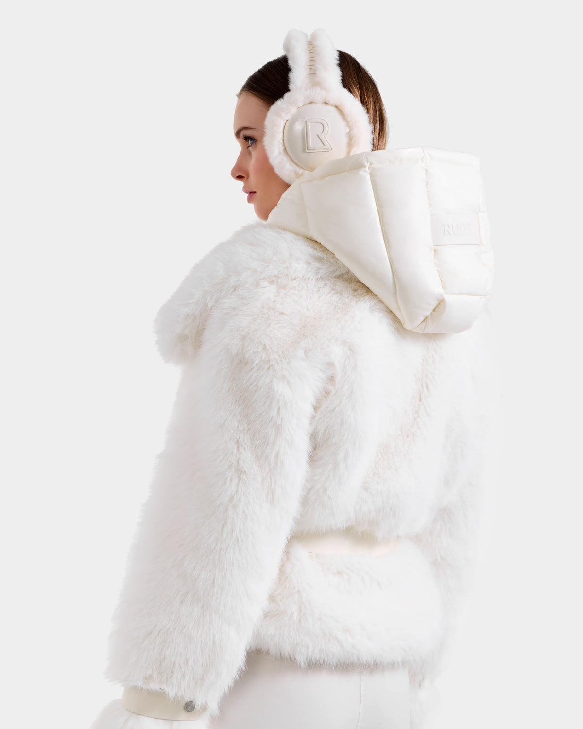 Chloe Faux Fur Coat with Removable Dickie