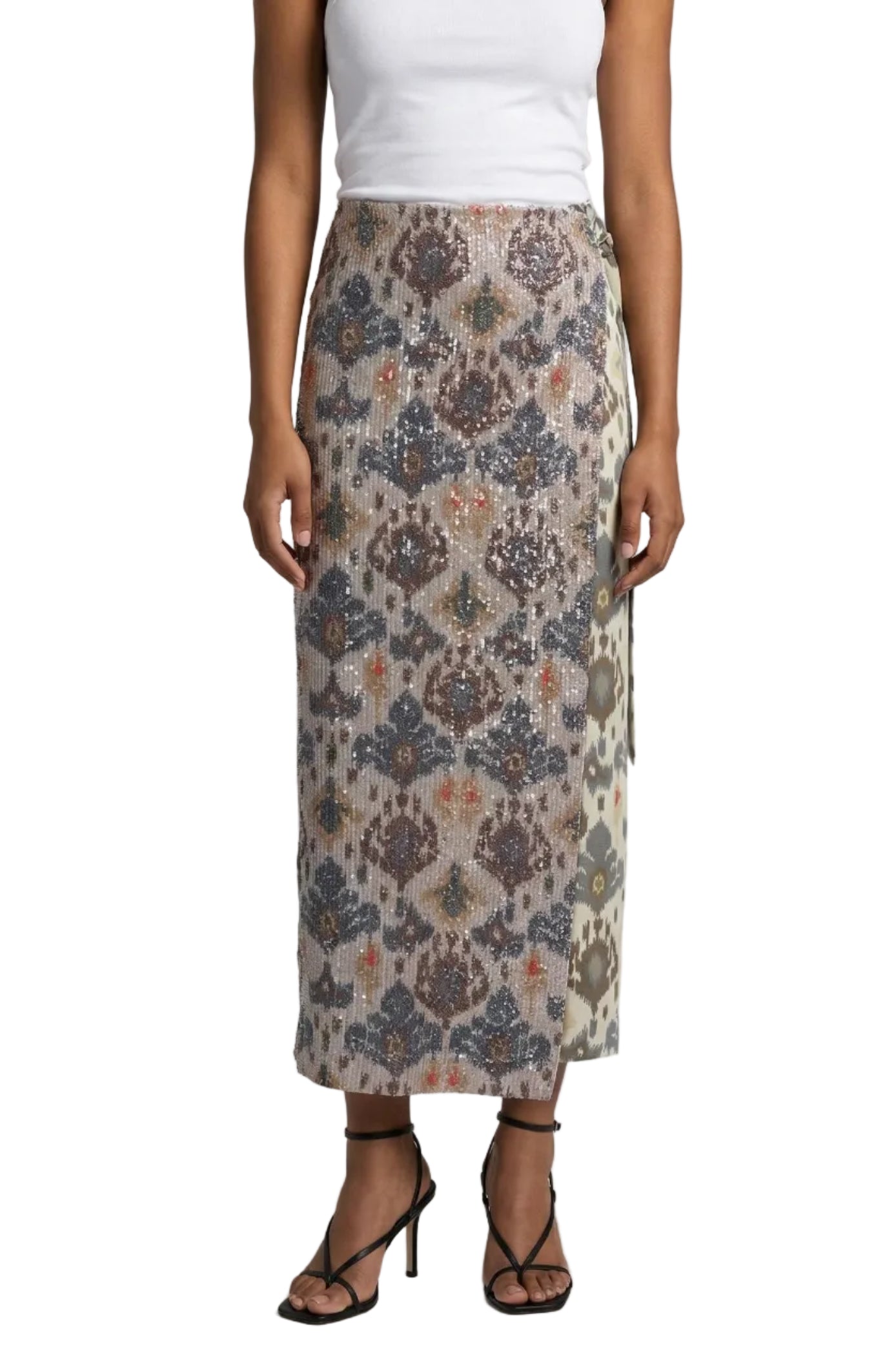 Sequin Pareo Skirt