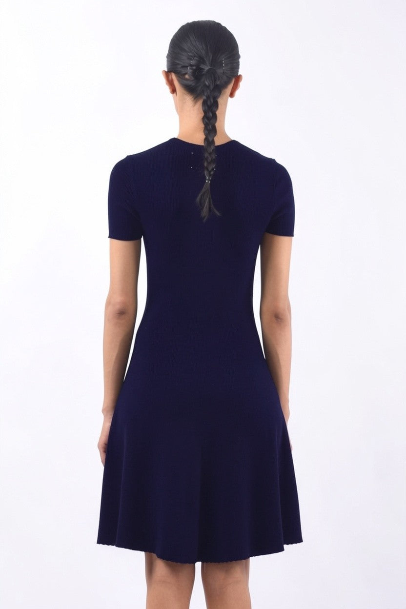 Short Sleeve Crewneck Dress