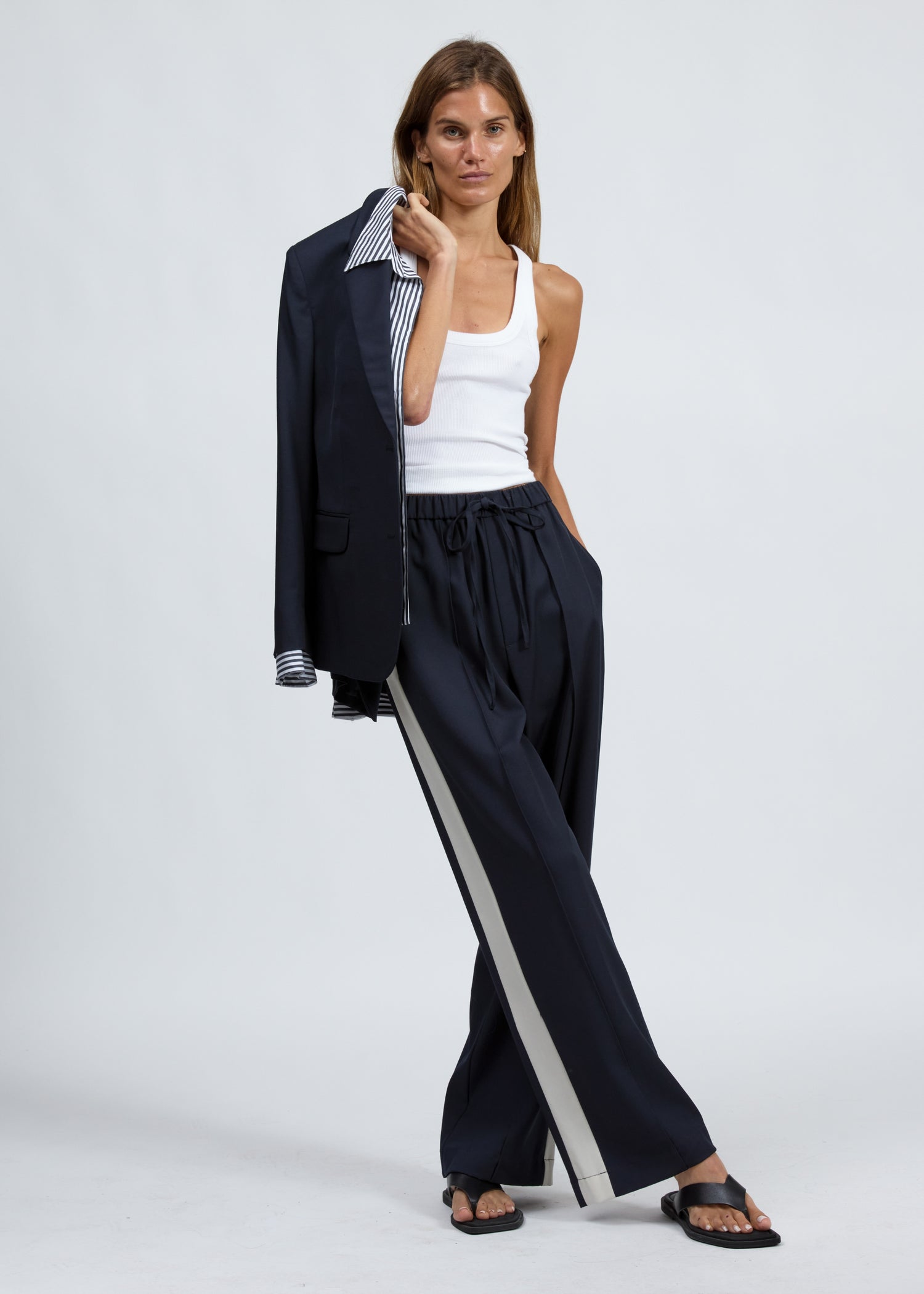 Siena Wool Side Stripe Pant