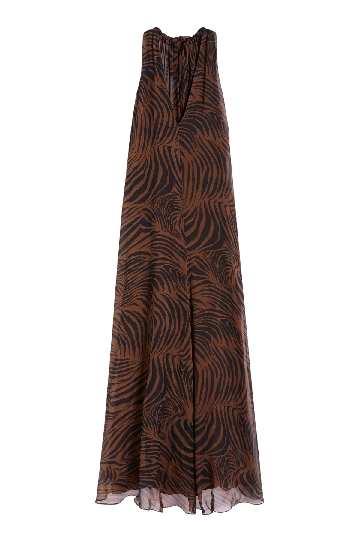 Silk Chiffon Animal Print Dress