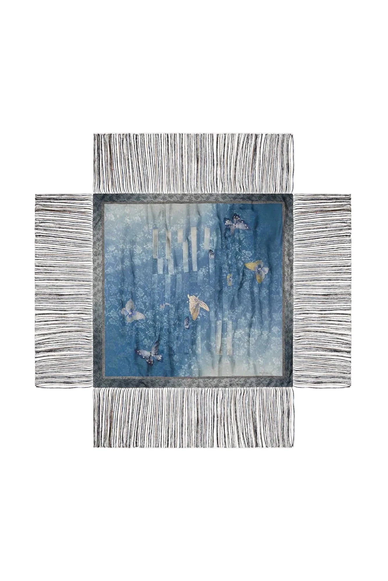 Silk Scarf With Tassels