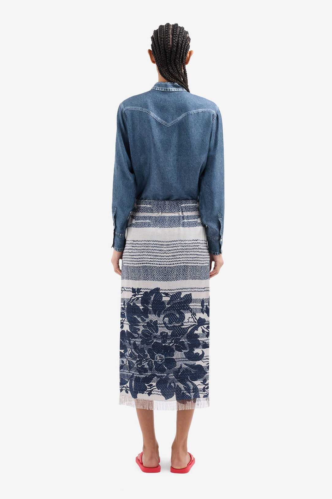 Silk Wrap Skirt