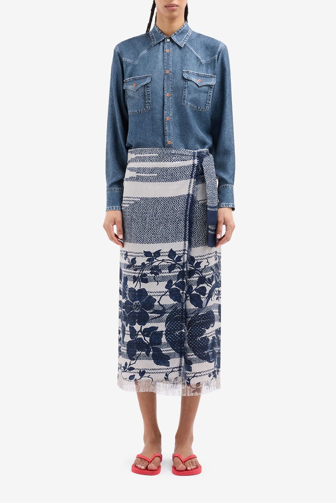 Silk Wrap Skirt