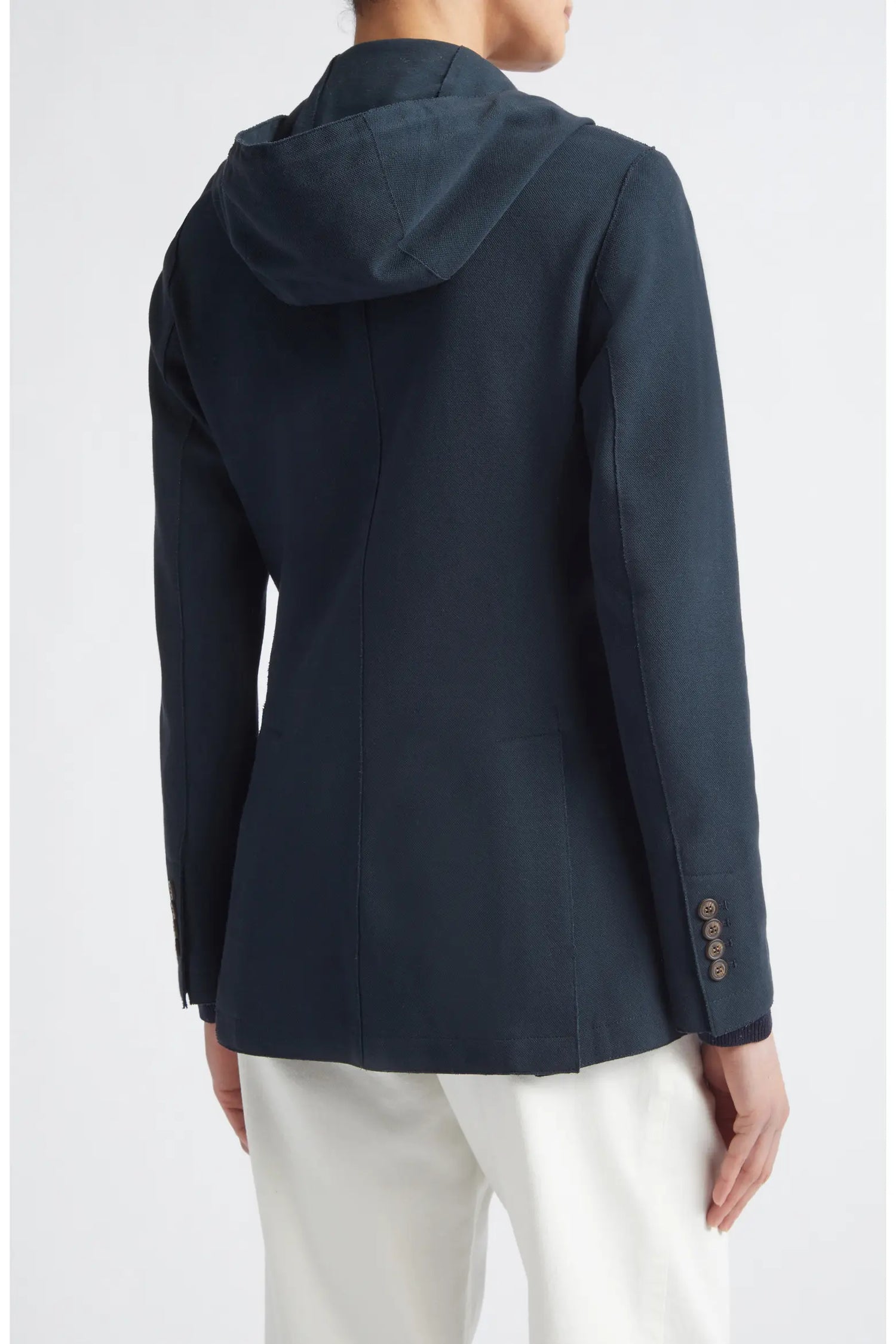 Single Breasted Jacket w/Hood