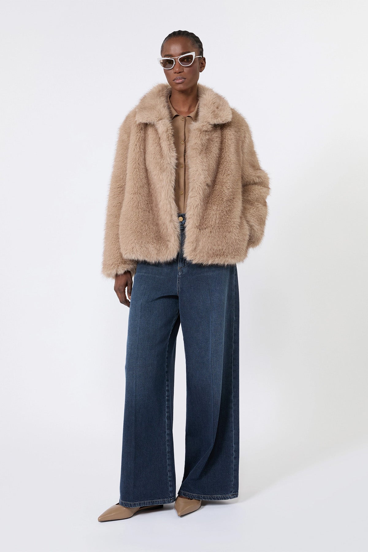 Smmalce Faux-Fur Jacket