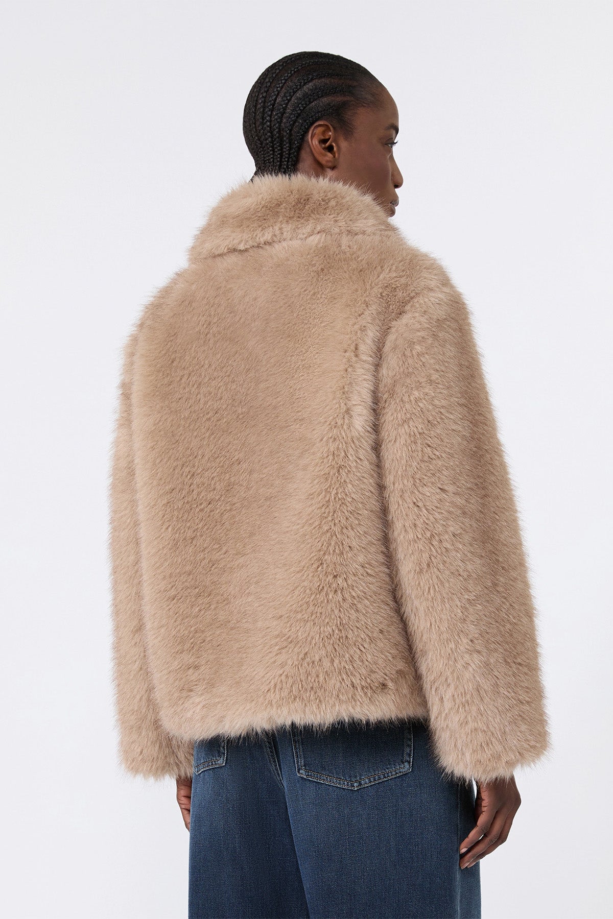 Smmalce Faux-Fur Jacket