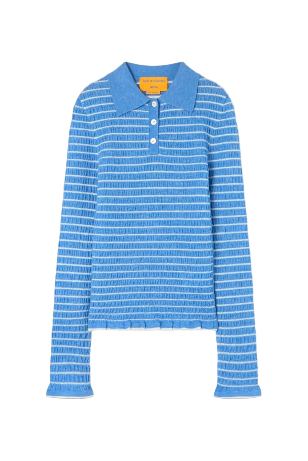 Smocked Shrunken Polo