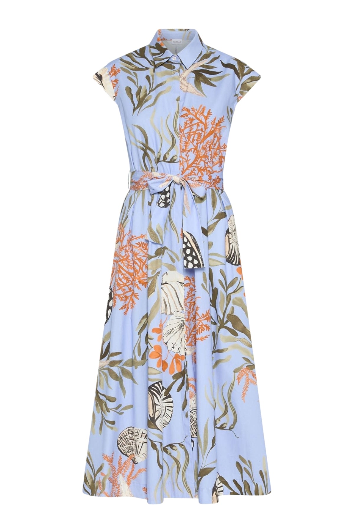 Stretch Cotton Shirt Dress