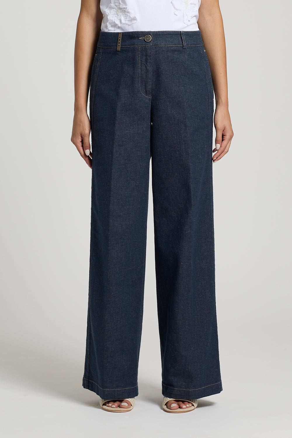 Stretch Twill Denim Pants