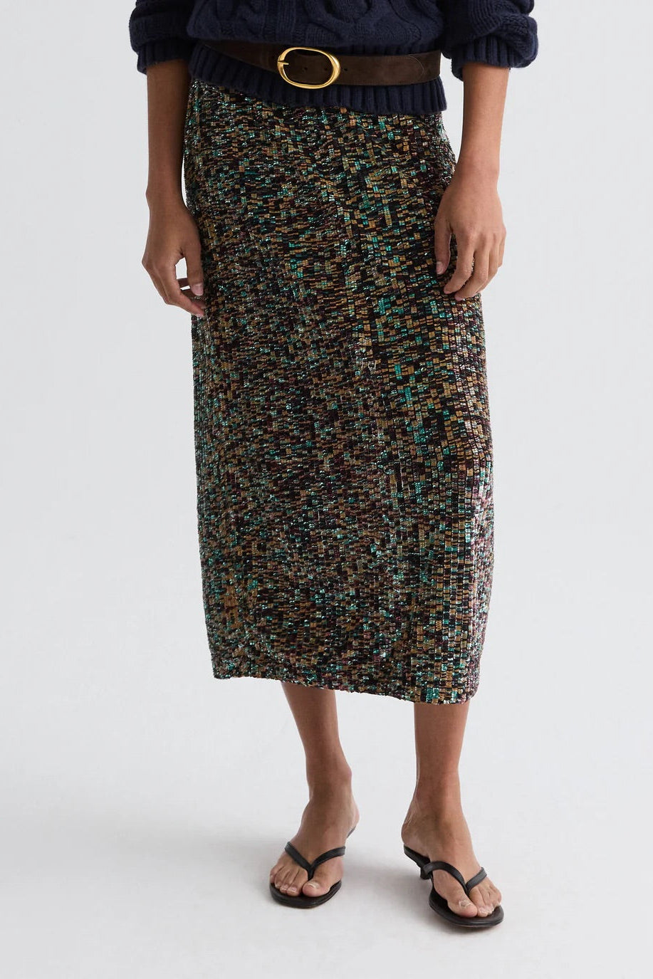 Sylkie Sequin Skirt