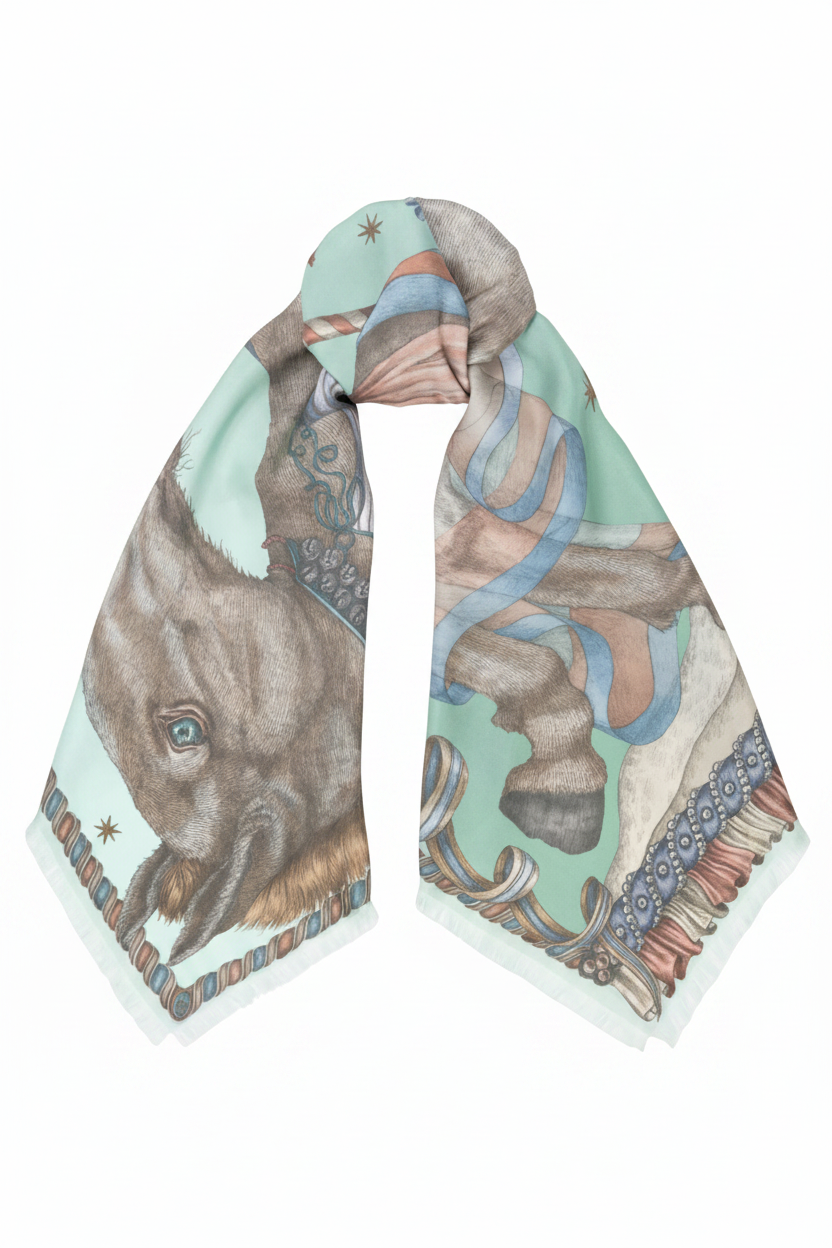 The Celestial Steed 135x135 Silk