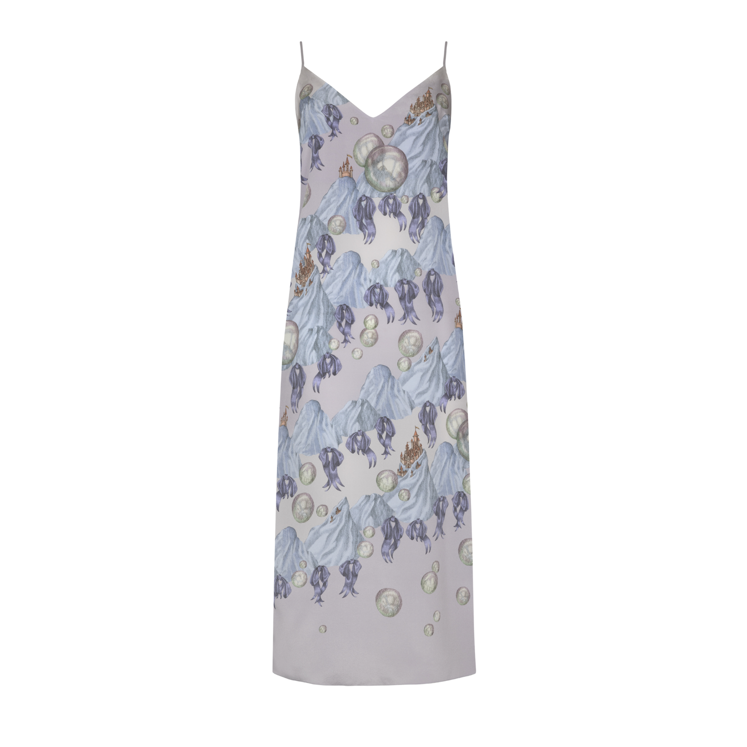 The Glass Swan - V Neck Dress