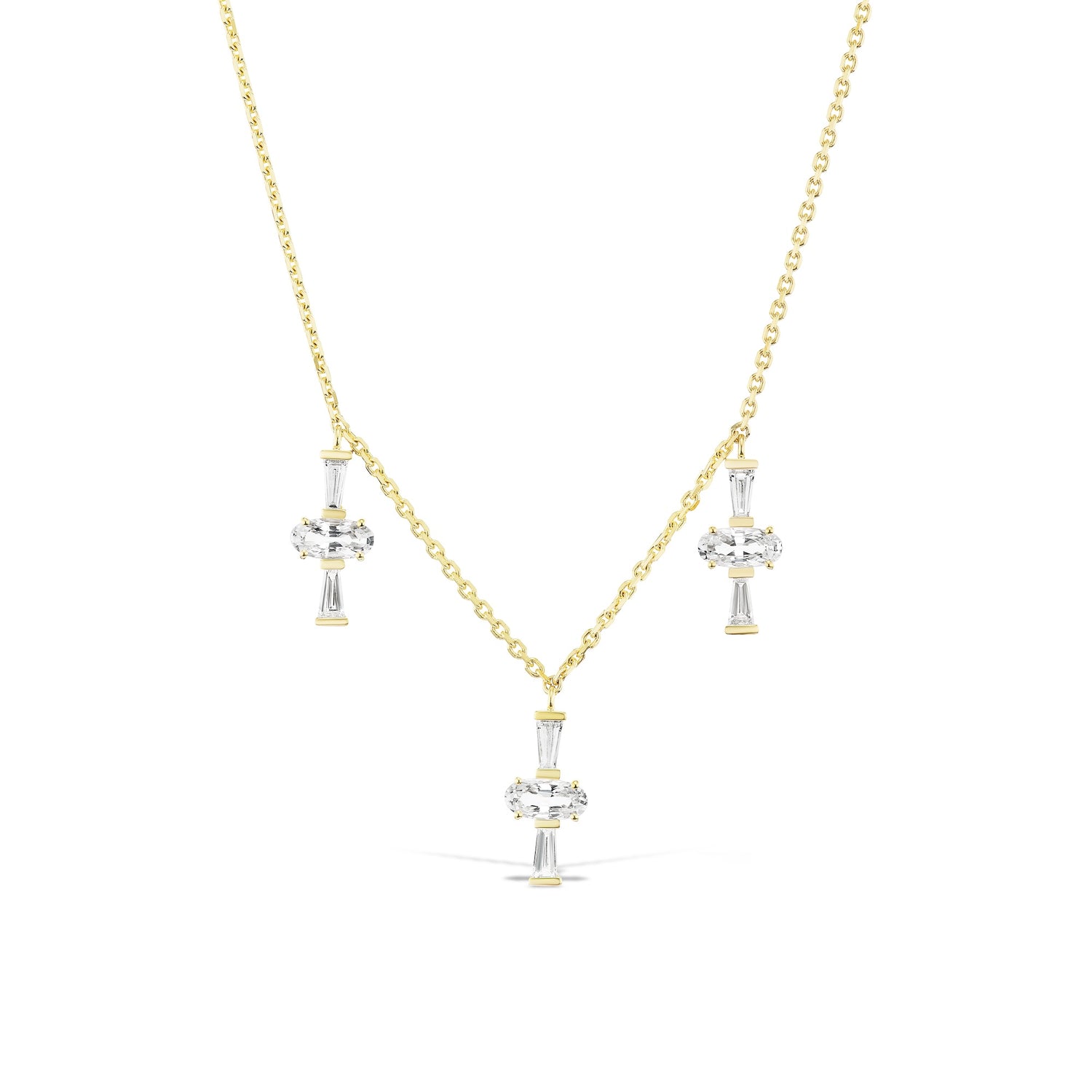 Three Charm Necklace
