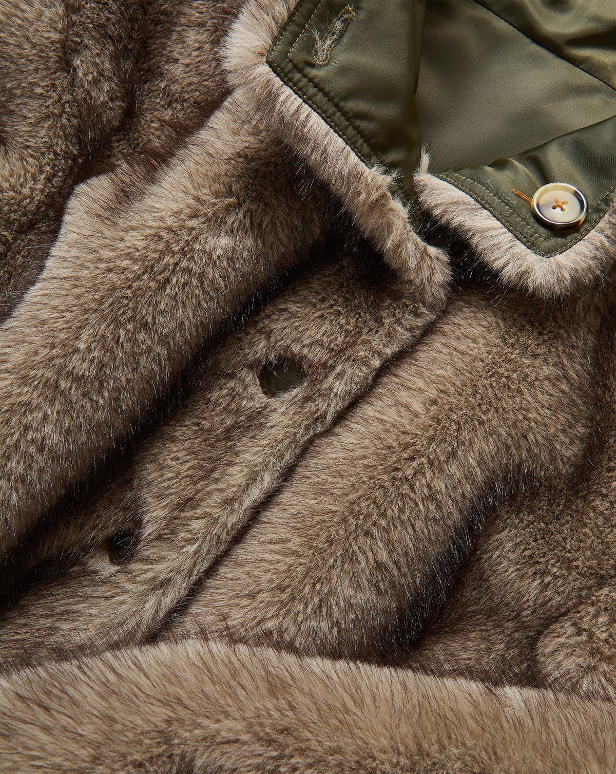 Veronica Beard Varell Reversible Jacket faux fur detail