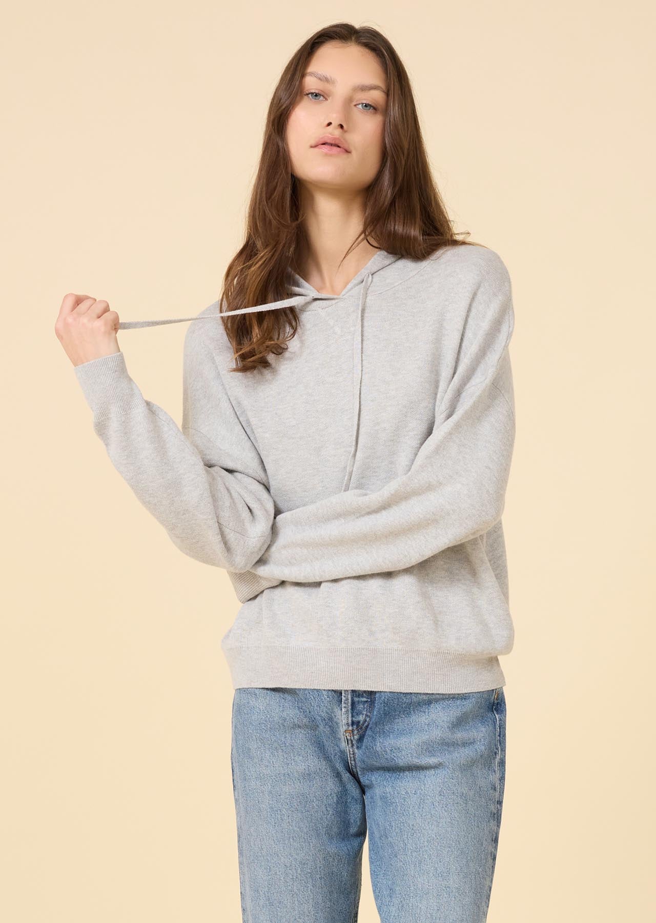 Warwick Hoodie – Cotton Viscose Everyday Pullover-Heather Grey