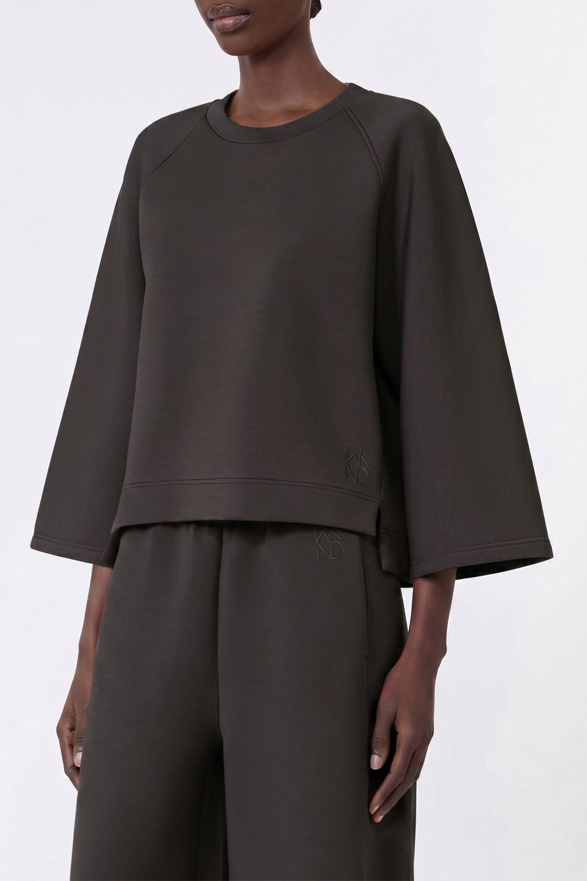 Wkdvasto Boxy Sweatshirt In Scuba Jersey
