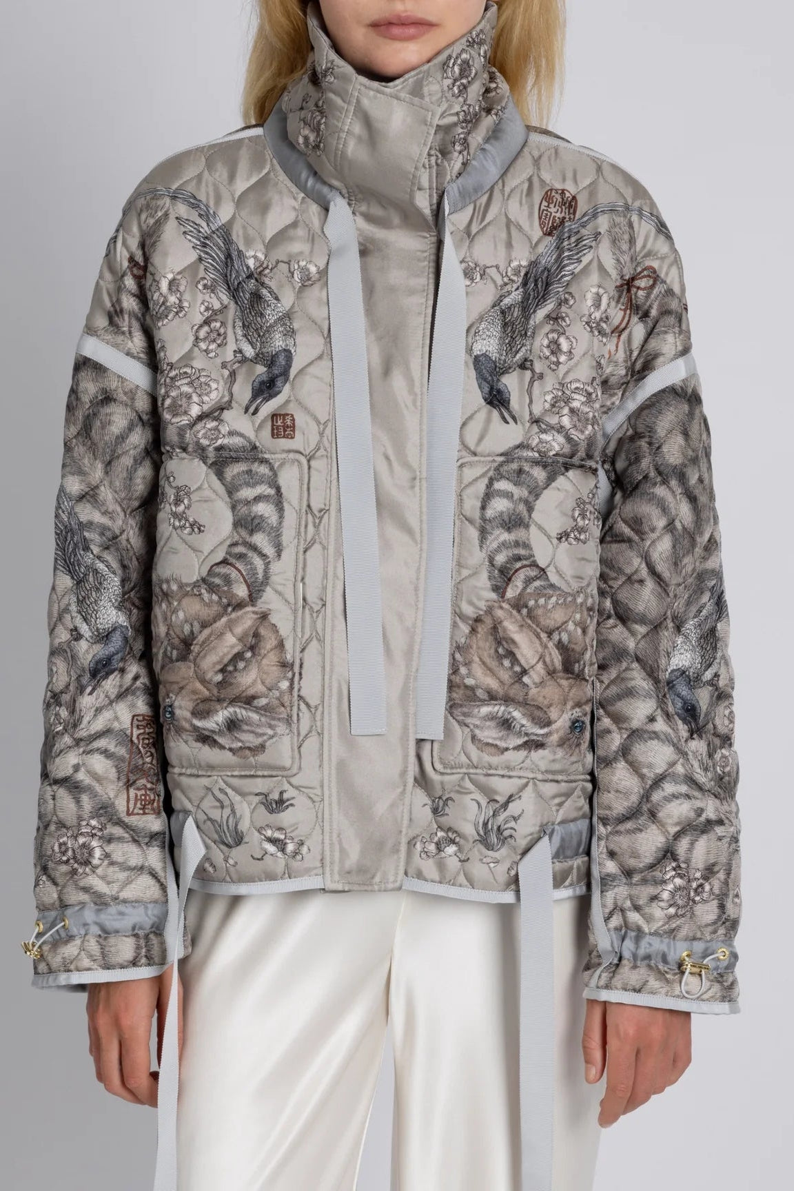 Zouyu - Cry The Deer Reversible Quilted Jacket