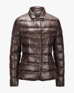 Herno Belted Blazer Dickey Down Puffer in Fondente