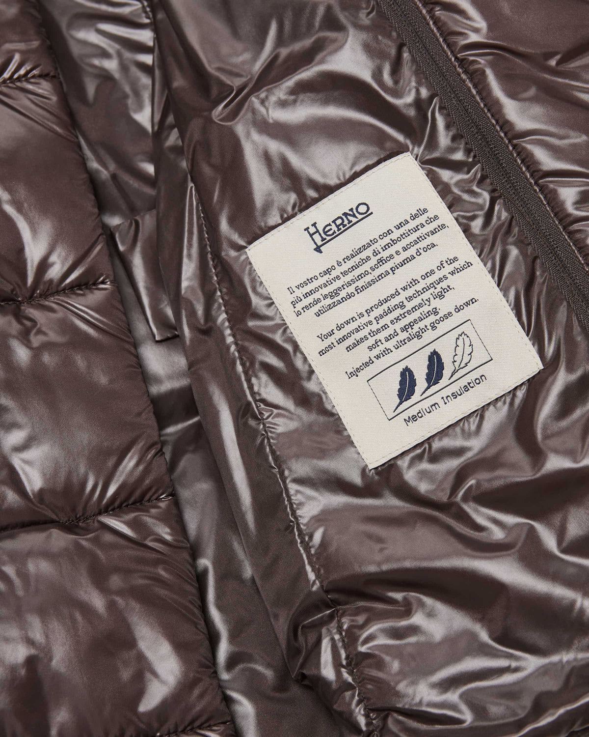 Herno Belted Blazer Dickey Down Puffer in Fondente