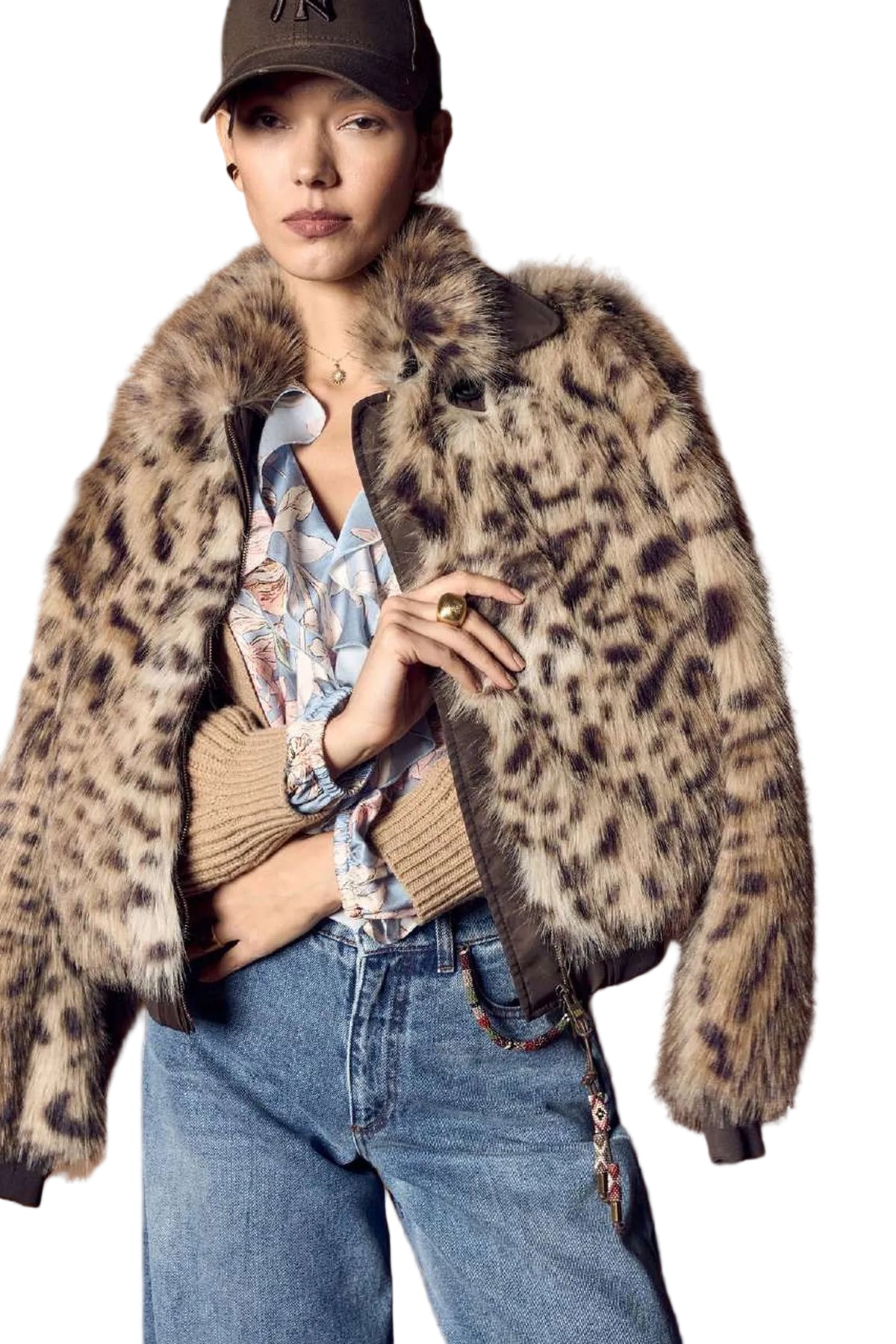 Leo Ecofur Bomber Jacket