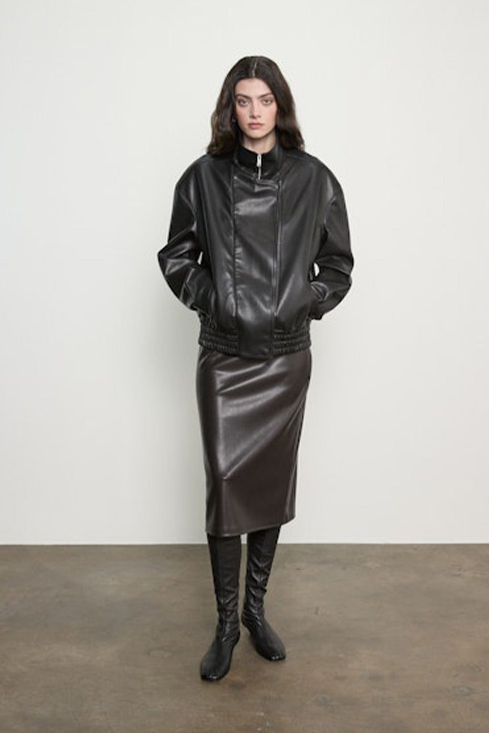 Leather Minimal Skirt