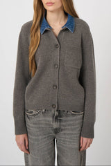 Wool Cashmere Blend Cardigan