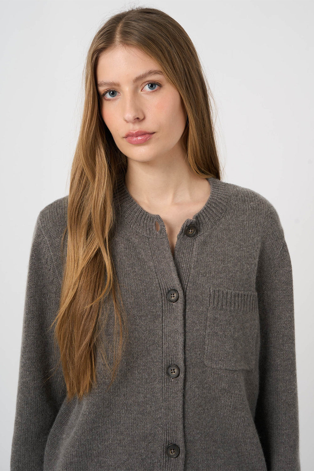 Wool Cashmere Blend Cardigan
