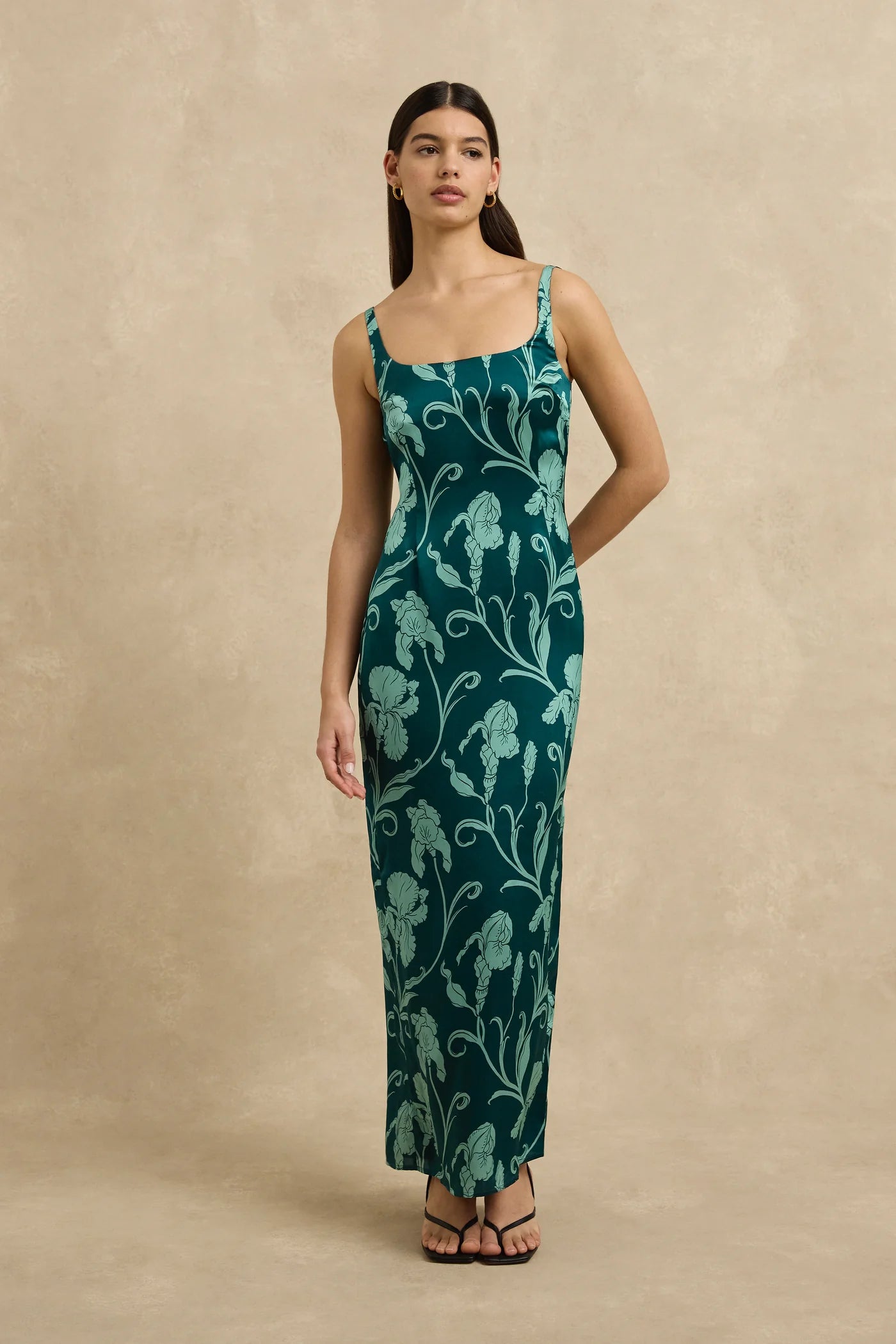 Aanya Silk Column Maxi Dress