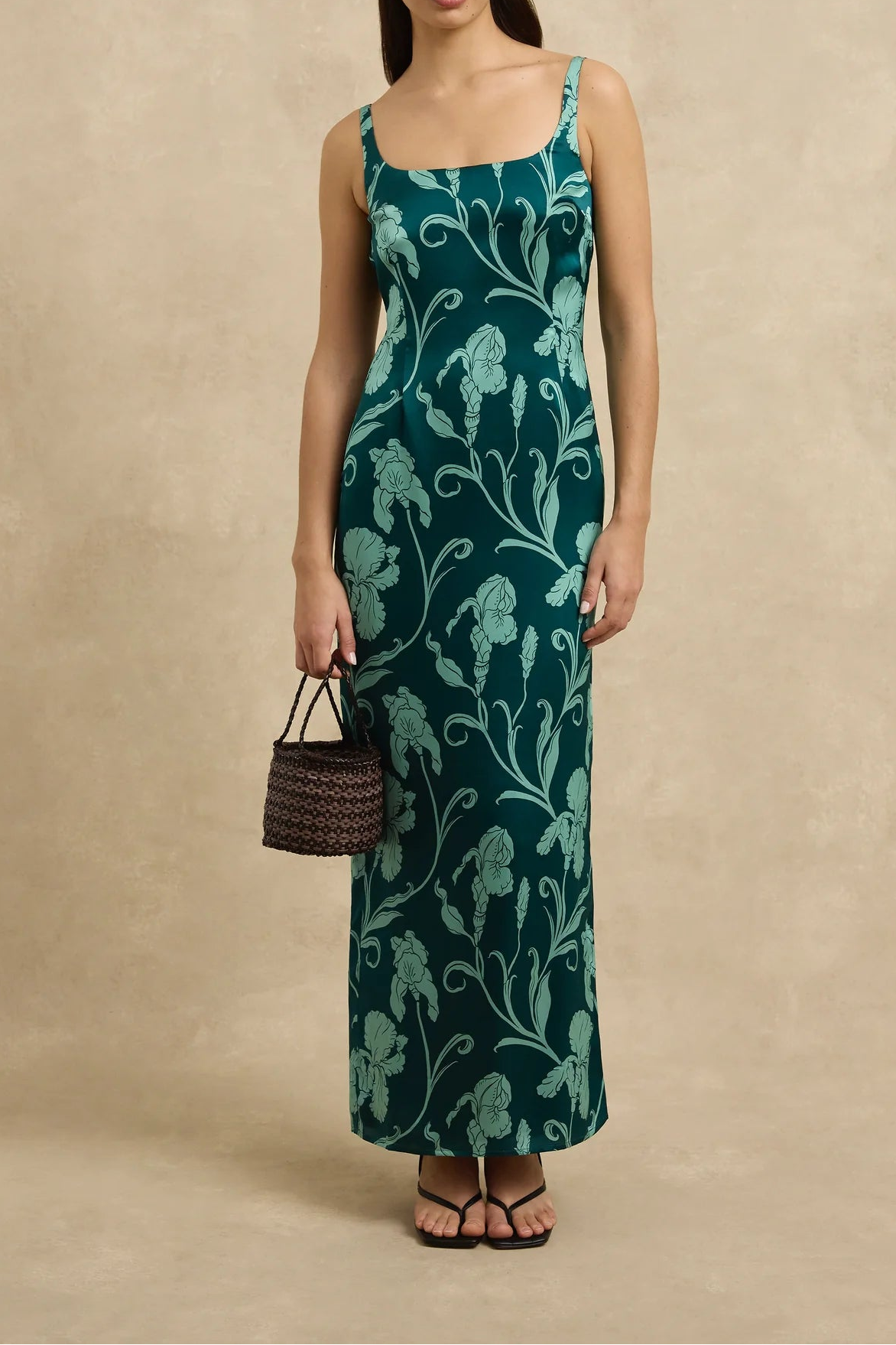 Aanya Silk Column Maxi Dress