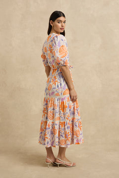 Anyeta Cotton Tiered Maxi Dress for women