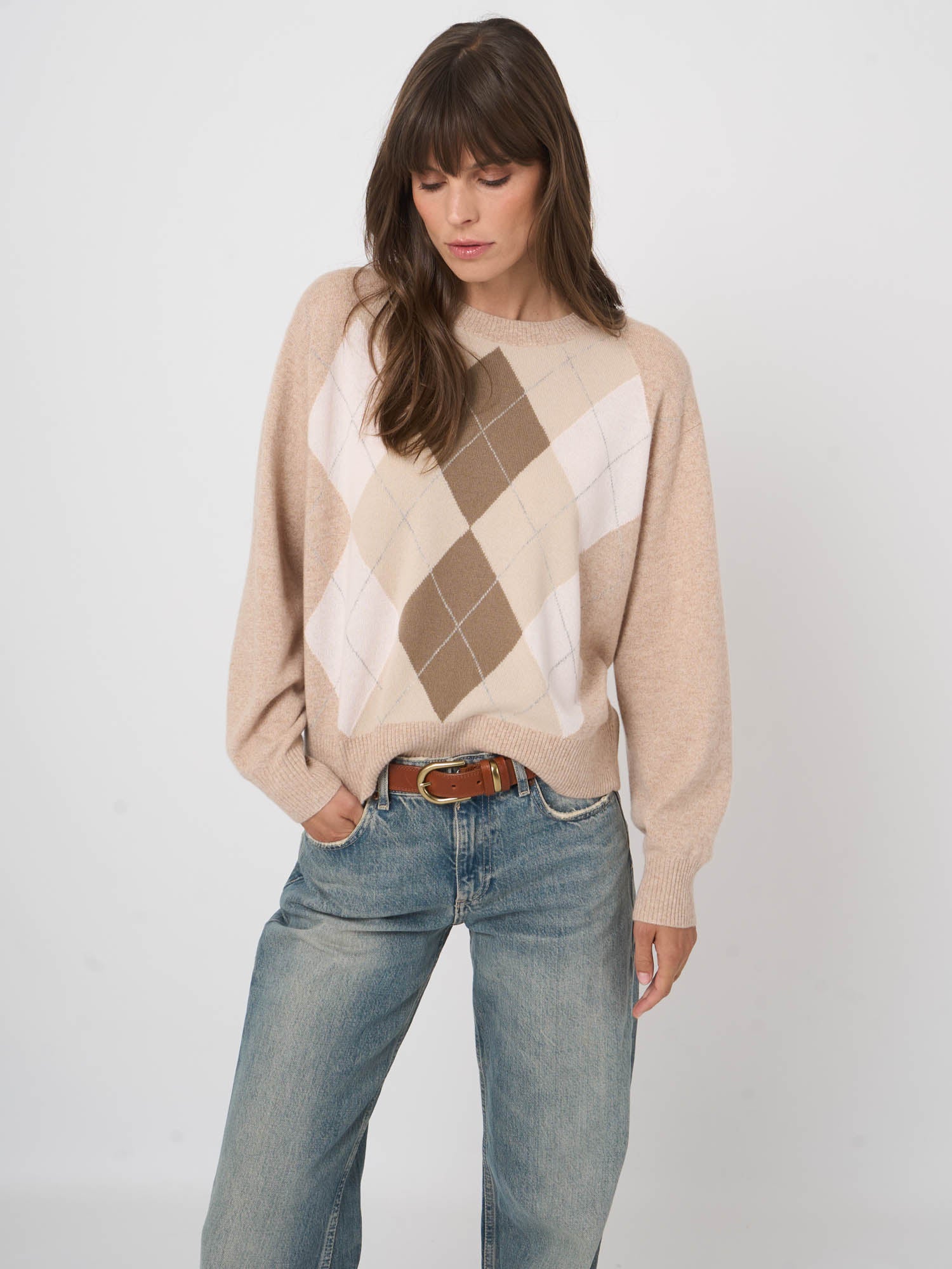 Argyle Cashmere Sweater