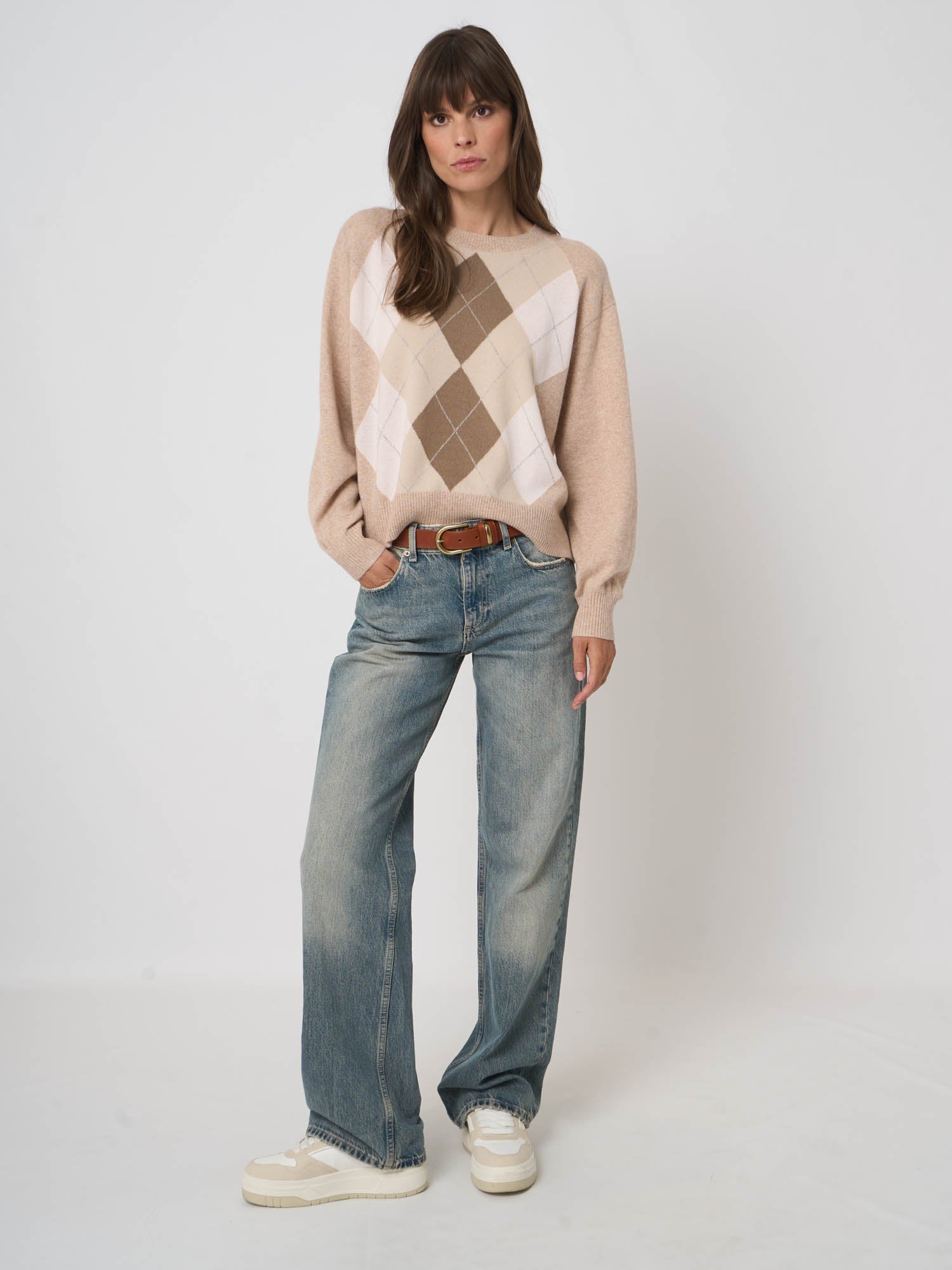 Argyle Cashmere Sweater