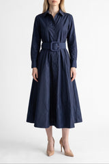 Aster Silk Shirt Dress