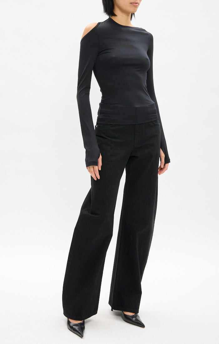 Asymmetrical Cutout Top